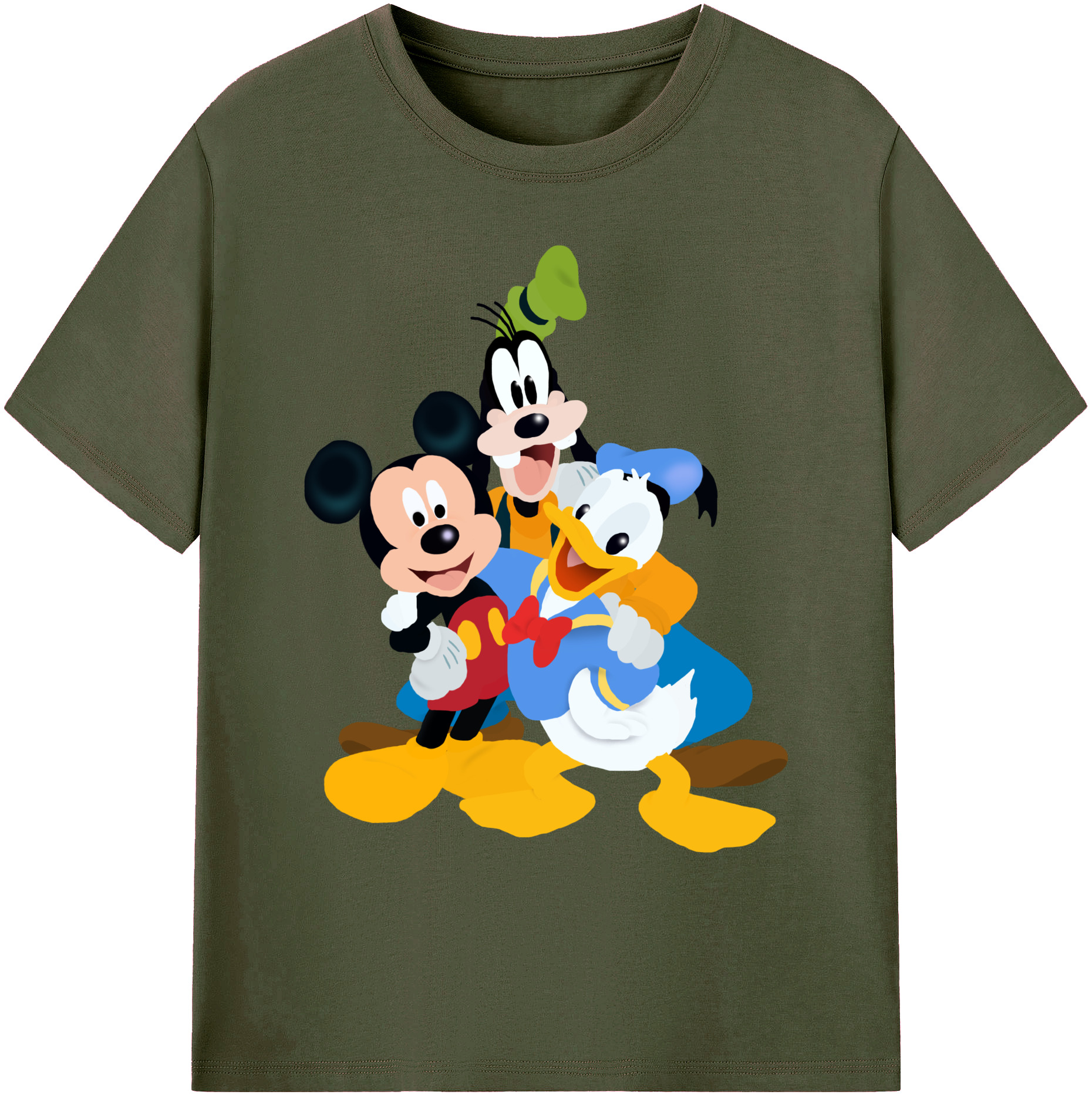 ミッキーマウス Mickey Mouse 綿100％ メンズ半袖Tシャツ｜肌触りやわらか＆通気性